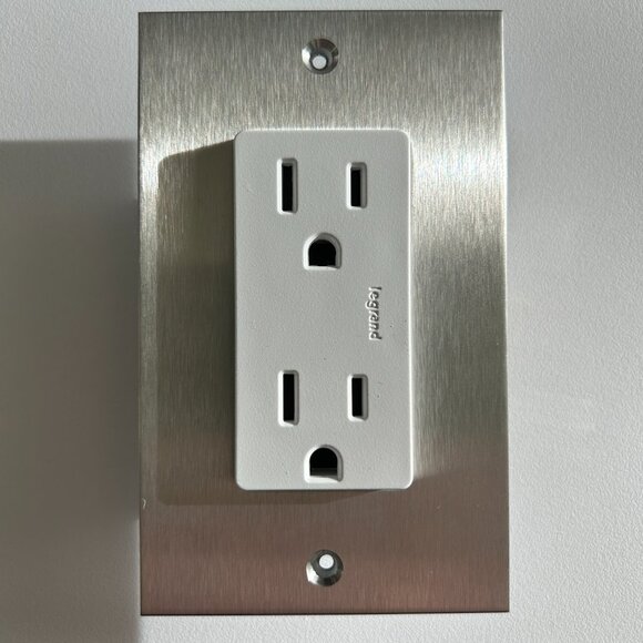 Forbes & Lomax Stainless Steel Electrical Outlet + Switch Plate - Picture 1 of 6